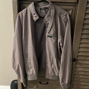 Members Only Men's Beige Bomber Jacket